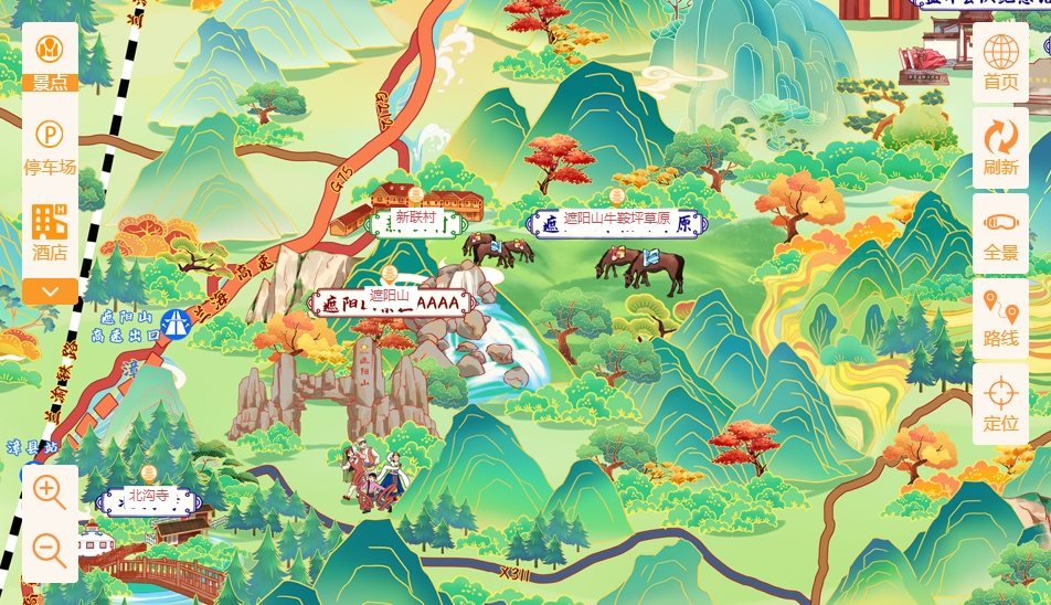 东阳手绘地图景区语音讲解导览系统：智慧景区建设的基石